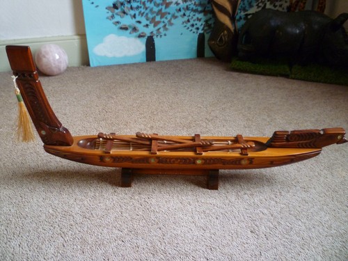 Hand carved new zealand wood - carved,