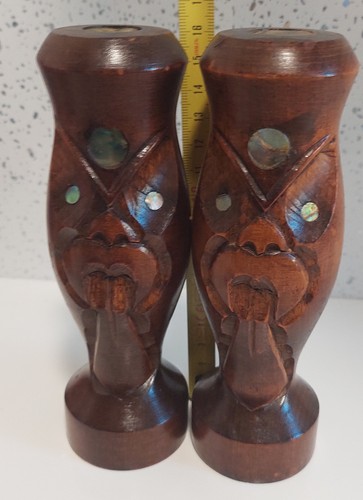 Vintage hand carved - hand-carved, wooden