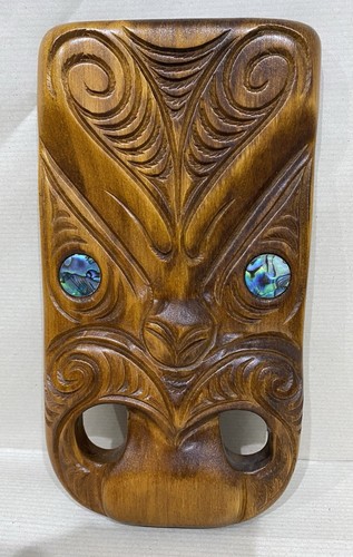 Moana carved wooden koruru - moana,