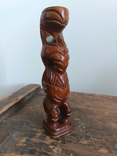 Vintage carved wooden - vintage, maori