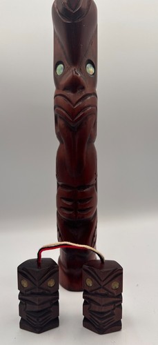 Vintage maori tiki - tiki, wood