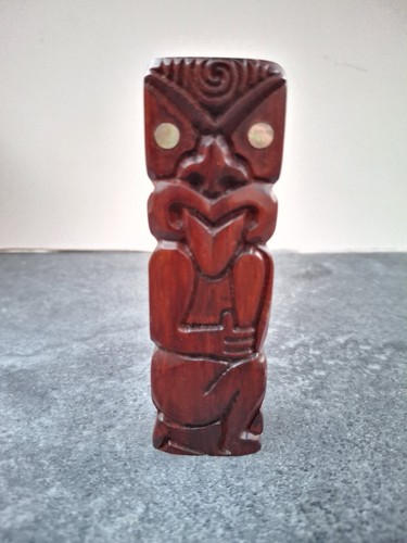 Maori tiki hand carving - tiki, from