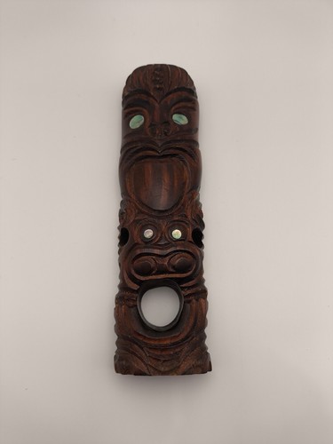 Vintage maori tiki carved - vintage,
