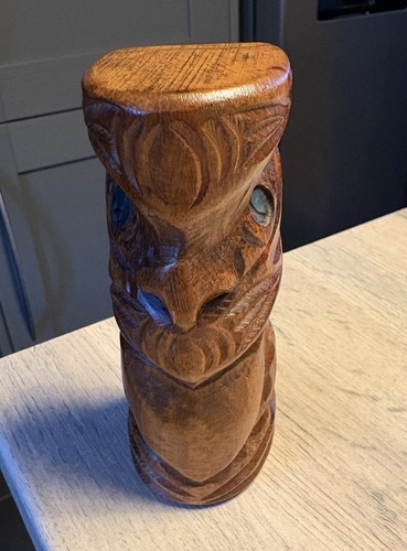 Vintage maori carved wood - carved,