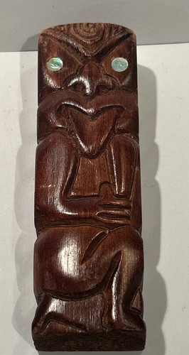 Vintage hand carved wood - hand, tiki