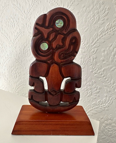 Vintage māori tiki double - tiki,