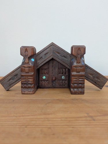 Vintage maori carved wood - vintage,