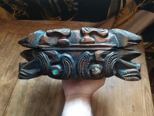 Superb vintage tuatara lizard - tuatara,