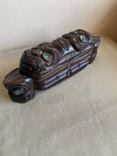 Vintage maori treasure box - maori,